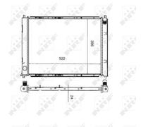 NRF 55339 Engine radiator