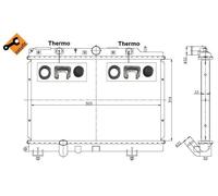 NRF Radiator for Rover 25 20T2N 2.0 Litre Diesel October 1999 to October 2005