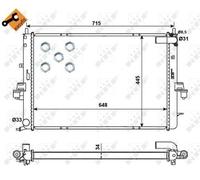 NRF Radiator for Rover 75 Vanden Plas Limousine 2.5 October 2001 to October 2005
