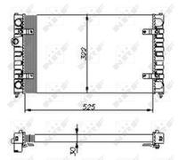 NRF Radiator for Volkswagen Caddy D AEY 1.9 Litre November 1995 to November 2004