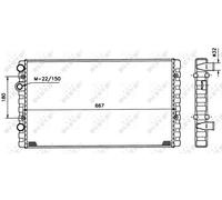 NRF 509521 Engine radiator