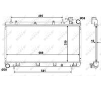 NRF Radiator for Subaru Impreza EJ18/EJ18E 1.8 Litre August 1992 to August 2000