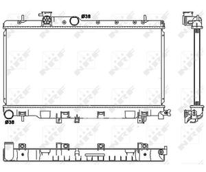NRF Radiator for Subaru Impreza R EL154 1.5 Litre Petrol May 2006 to May 2007