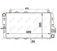 NRF 58250 Engine radiator