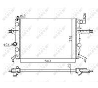 NRF Radiator for Vauxhall Astra Dual Fuel 1.6 September 2002 to September 2005
