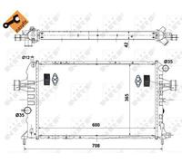NRF 58177 Engine radiator