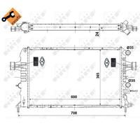 NRF 58355 Engine radiator