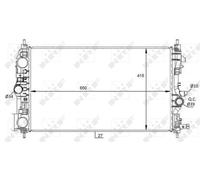 NRF 59076 Engine radiator