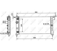 NRF 50552 Engine radiator