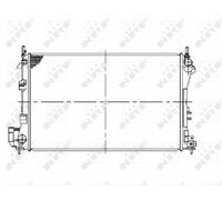 NRF Radiator for Vauxhall Vectra Direct Z22YH 2.2 October 2003 to October 2008