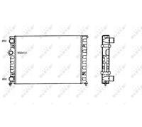 NRF 58819 Engine radiator