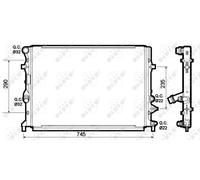 Radiator fits VW BEETLE 5C 1.2 11 to 19 CBZB NRF 1K0121251CL VOLKSWAGEN Quality