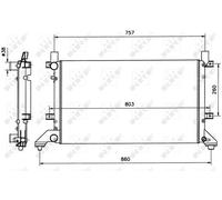 NRF 58240 Engine radiator