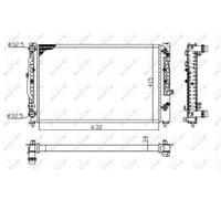 NRF 529504A Engine radiator