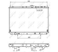 NRF 509517 Engine radiator