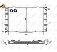 NRF Radiator for Volvo V70 R B5234FT+ 2.3 Litre April 1997 to April 2000