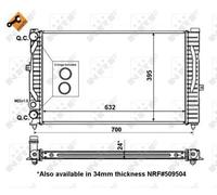 NRF 56127 Engine radiator