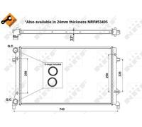 NRF Radiator for VW Touran FSi BAG/BLF/BLP 1.6 February 2003 to February 2006