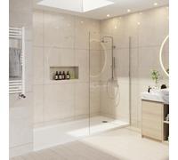 NRG 1000 x 1950mm Wetroom Screen Wet Room Shower Enclosure Screen Panel 8mm Easy Clean Glass