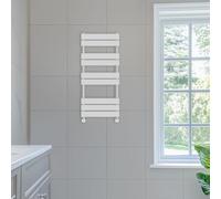 NRG 1000 x 450 mm Designer Flat Panel Heated Towel Rail Radiators Chrome Bathroom Radiator