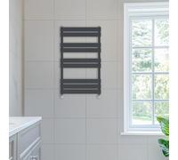 NRG 1000x600 Flat Panel Heated Towel Rail Radiator Bathroom Rads Anthracite
