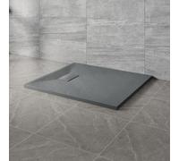 NRG 1000x800mm SMC Rectangle Shower Tray Anthracite Bathroom Shower Base
