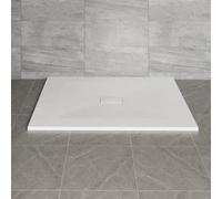 NRG 1200x1000mm White Non-Slip SMC Rectangle Bathroom Shower Tray