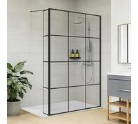 NRG 1200x1950mm Grid Walk in Shower Enclosure 8mm Easy Clean Glass Wetroom Screen Panel Door with 1800x700mm SMC White Rectangle Shower Tray +215mm Return Panel