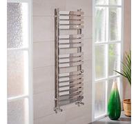 NRG 1200x500 Chrome Curved Bathroom Heated Towel Rail Designer Radiator Rads