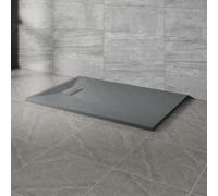 NRG 1200x800mm SMC Rectangle Shower Tray Anthracite with Fast Flow Waste