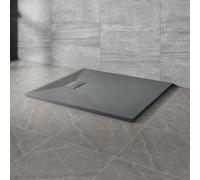 NRG 1200x900mm SMC Rectangle Shower Tray Anthracite Slip-Resistance Bathroom Shower Base Easy to Clean