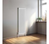 NRG 1500x560mm Traditional Cast Iron Style Radiator 2 Column Bathroom Radiators for Living Room - White