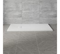 NRG 1500x700mm White SMC Rectangle Shower Tray Slip-Resistance Bathroom Shower Enclosure Base Tray