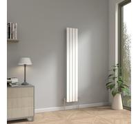 NRG 1600 x 272mm Vertical Radiator Gloss White Single Flat Panel