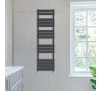 NRG 1600 x 450 mm Designer Flat Panel Heated Towel Rail Radiator Anthracite Bathroom Radiator