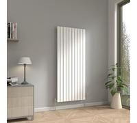 NRG 1600 x 680mm Vertical Radiator Gloss White Single Flat Panel