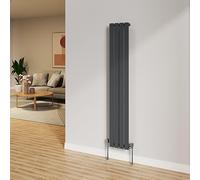 NRG 1600x272mm Anthracite Radiator Vertical Flat Panel Single Radiator