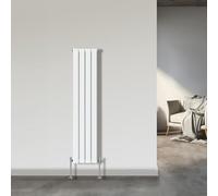 NRG 1600x272mm Single Flat Panel Designer Tall Vertical Radiator Central Heating White