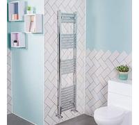 NRG 1600x395 Straight Central Heating Towel Rail Bathroom Heated Rad Radiator Chrome