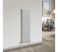 NRG 1600x544 Chrome Vertical Designer Radiator Bathroom Central Heating