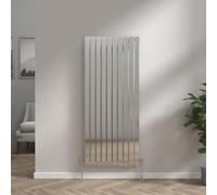 NRG 1600x680 Chrome Vertical Designer Radiator Single Flat Panel