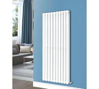 NRG 1600x680 Vertical Flat Panel Designer Radiator Bathroom Heater Central Heating Rad Double Column White