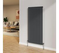 NRG 1600x680mm Anthracite Radiator Vertical Flat Panel Single Radiator