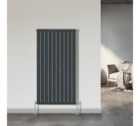 NRG 1600x680mm Double Flat Panel Designer Tall Vertical Radiator Central Heating Anthracite