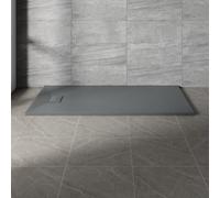 NRG 1600x900mm Anthracite SMC Rectangle Shower Tray Slip-Resistance Bathroom Shower Enclosure Base Tray