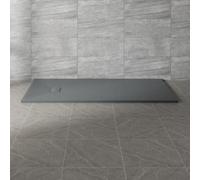NRG 1700x900mm Anthracite SMC Rectangle Shower Tray Slip-Resistance Bathroom Shower Enclosure Base Tray
