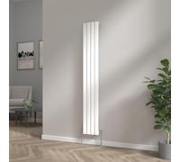 NRG 1800 x 272mm Bathroom Vertical Radiator Gloss White Single Flat Panel