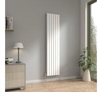 NRG 1800 x 408mm Vertical Radiator Gloss White Double Flat Panel