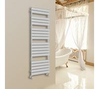 NRG 1800 x 600mm Chrome Designer Flat Panel Heated Towel Rail Radiator