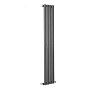 NRG 1800x236mm Vertical Tall Upright Oval Column Single Panel Radiator Bathroom Central Heating Radiators with Free Valves